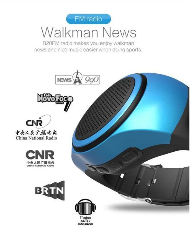 Smart wristband watch speaker mine wireless hands-free mini speaker 3w - ANKUX.COM
