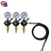 BA1058 hot selling three way co2 regulator with extending gas hose