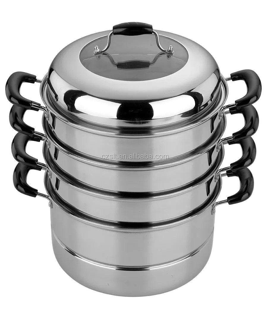 32cm Four Layers Cooking Food Grain Fish Steamer Pot For Sale Buy