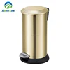 Household bathroom big size strong stable base stainless steel pedal bin