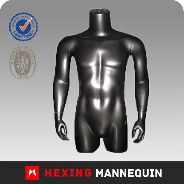 2016 Fashion Male Gender FRP Half Body Torso Mannequin Parts