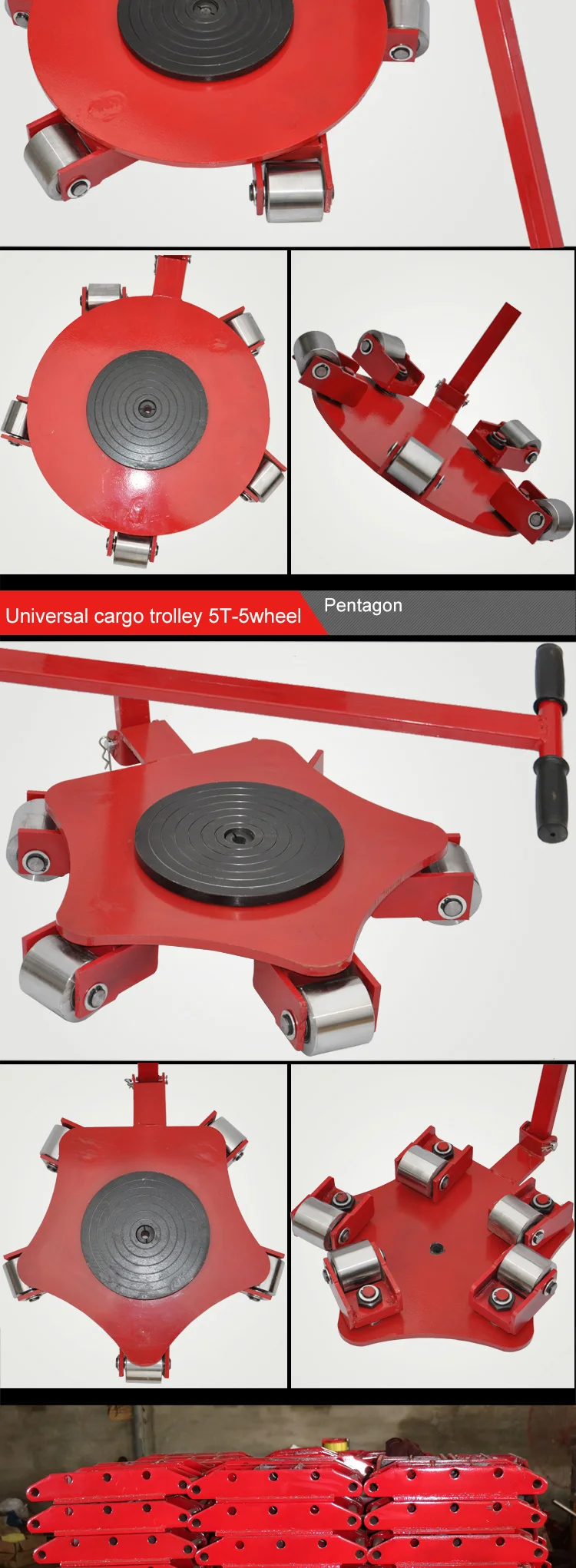 Low Profile Furniture Mover Rollers Skates For Moving Heavy Objects/10t