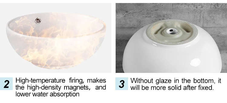 Ceramic round bathroom products art basins