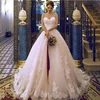 Custom Made Bridal Gowns Sweetheart Neckline Lace 2019 Arab Wedding Dresses
