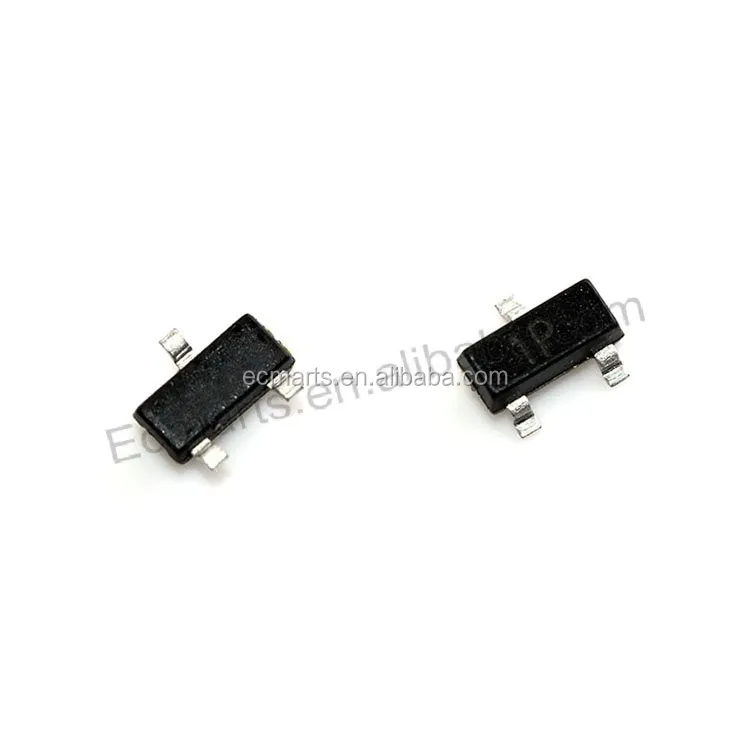 100 Transistors MMBT2222-1P NPN 40V 600mA - SOT-23 - Pour Circuits électroniques, Montage Surface
