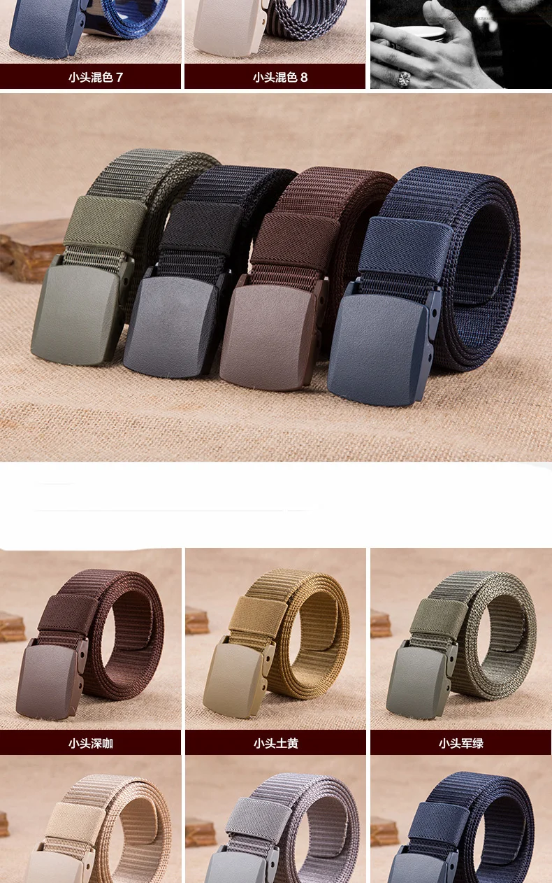 fabric belt black