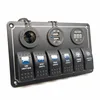 Car 12V Modification 6 Groups Rocker Switch Panel Combination With Lamp Switch Yacht switch