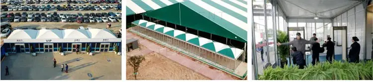 Aluminium Alloy Modular Dome Tents With Glass Windows And Doors