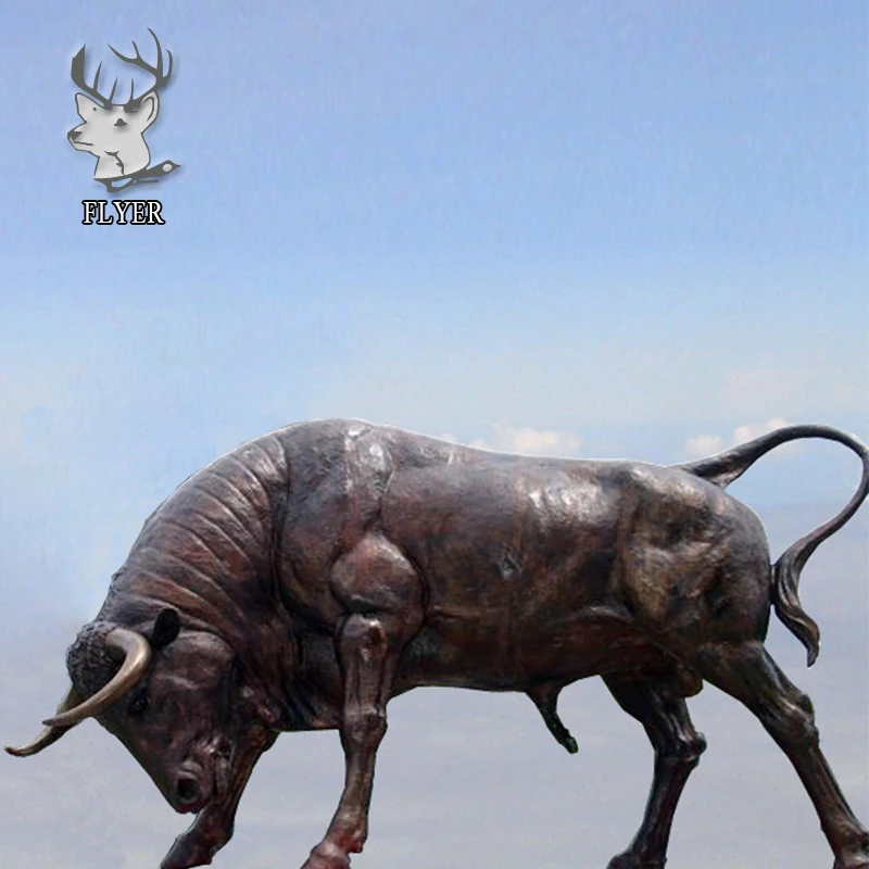 Zoo Decoration Life Size Metal Bull Statue For Sale - Buy Metal Bull ...