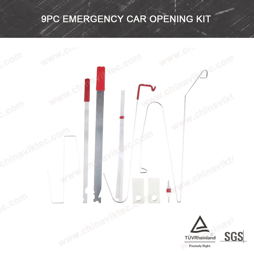 Automotive Tools 9pc Emergency Car Opening Kit For All Cars (vt01154