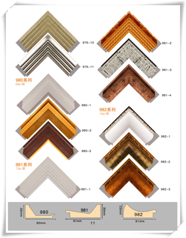 Polystyrene picture frame