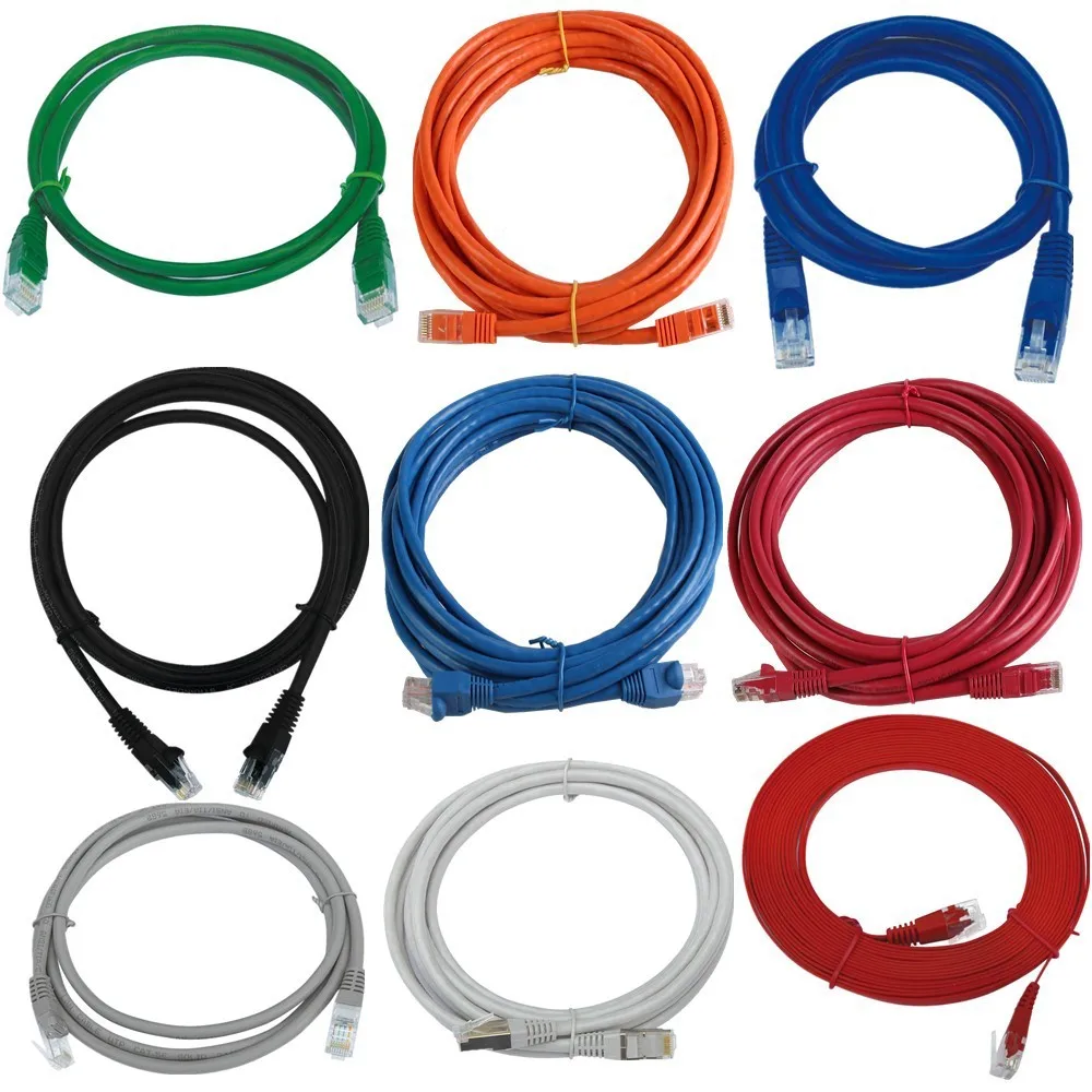 Ultra Slim Cat6 Cable Rj45 Right Left Up Down 90 Degree Angle