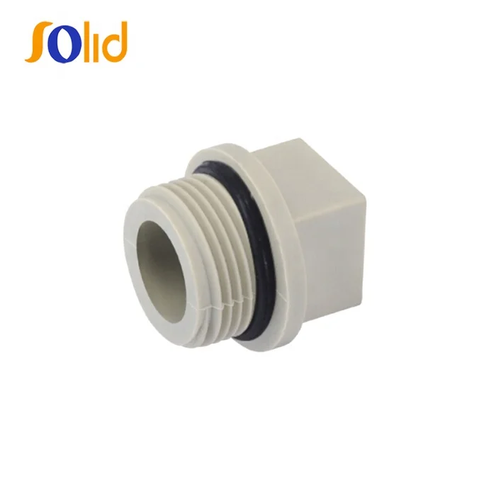Plastic Factory Customized Polypropylene PPR Pipe Fitting Long Pipe Plug