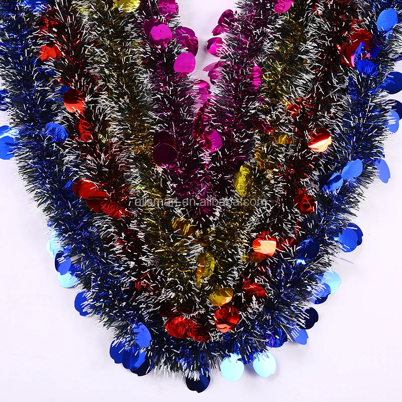 Wholesale Promotion Christmas Decoration Wired Tinsel Garland Buy