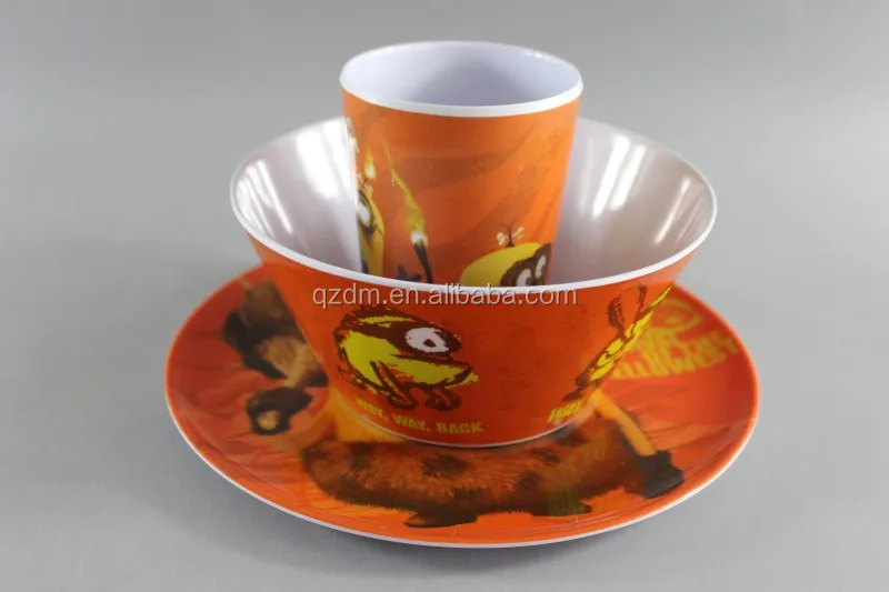 3pcs Melamine children Tableware set
