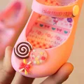 Mini melissa sandals Children shoes 2016 girls summer candy shoes kids pvc jelly sandals Soft bottom