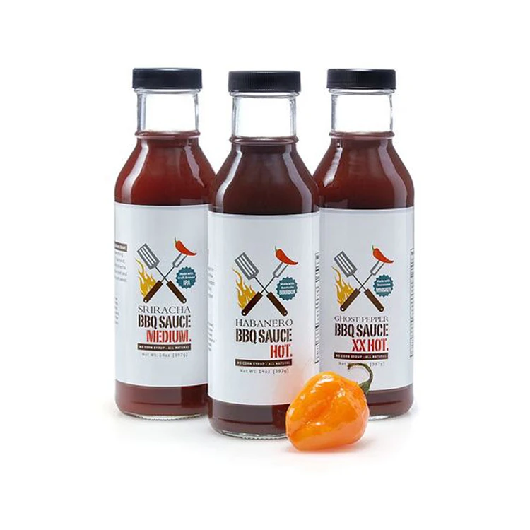 Download 12 Oz Clear Glass Bbq Sauce Juice Glass Bottles With Plastic Or Metal Caps - Buy Bbq Sauce ...