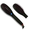 Professional electric Digital Display hair straightener hair comb with anion generator
