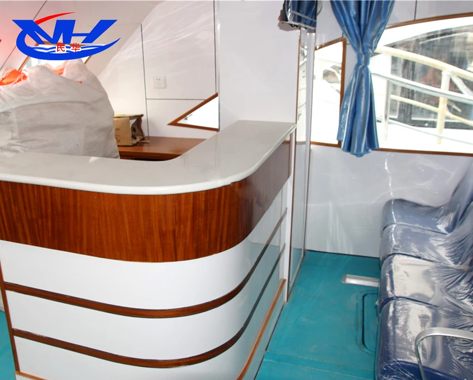 92seats Fiberglass Passenger/Ferry / Crew Boat with cheap price