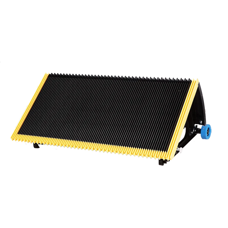 
800mm Black Escalator Stainless Steel Step With 3 Side Yellow Plastic Strip 