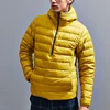wholesale half zipper puffer pullover jacket padded coat winter clothes for men