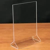 Vertical acrylic sign holder 5x7,tabletop clear acrylic display card/menu/sign holder