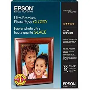Epson Ultra Premium Photo Paper . Letter . 8.50" X 11" . Glossy . Bright White "Product Type: Supplies/Printing Media"