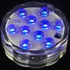Popular Blue Color Waterproof Small Battery Operated Single Mini Led Submersible Lights For Crystal Vases Centerpiece Decoration