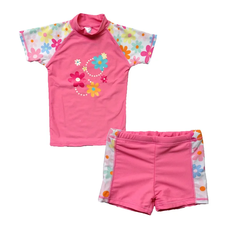 girls swimsuit with rash guard