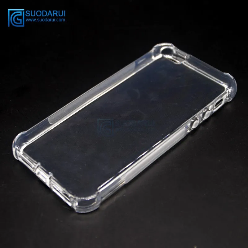 DROP DETECTION anti - skid Clear tpu case for iphone SE