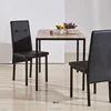Latest designs white and blue MDF wood dining tables set Solid wood dinning sets