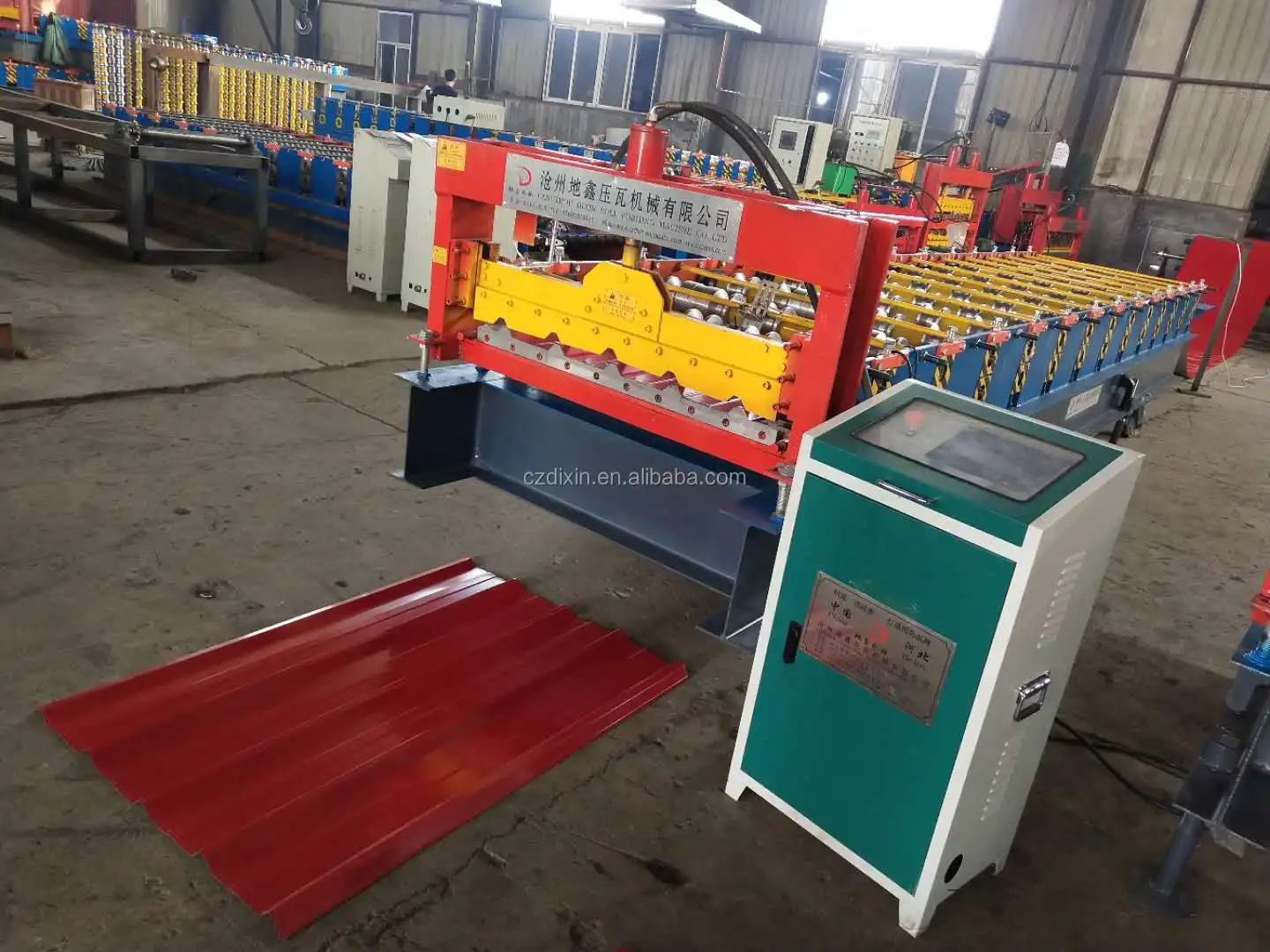 2018 Colored Steel IBR Roofing Sheet Roll Forming Machine