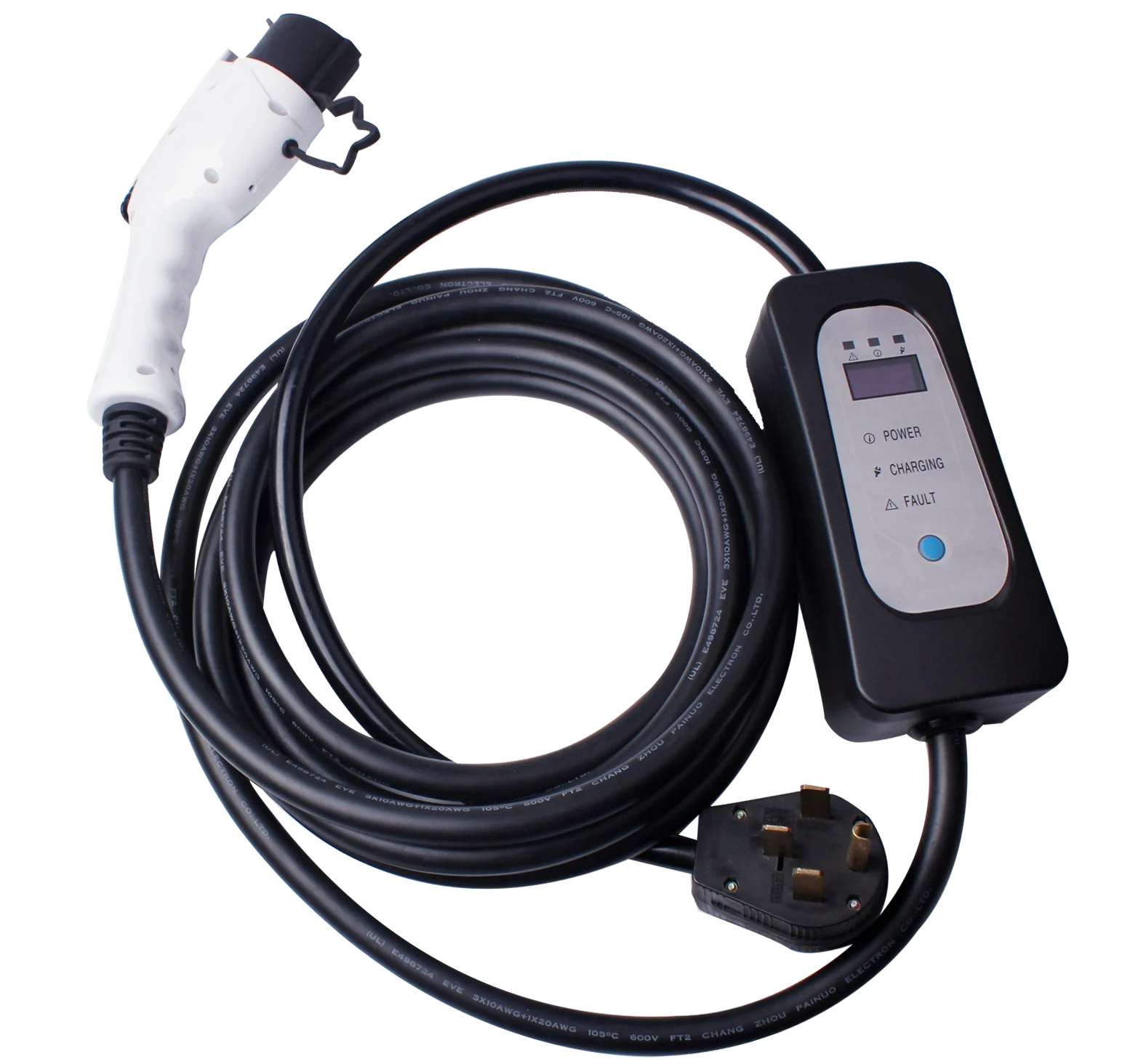 Wholesale 16a/32a Adjustable Rcd System Portable Ac Ev Charging Charger