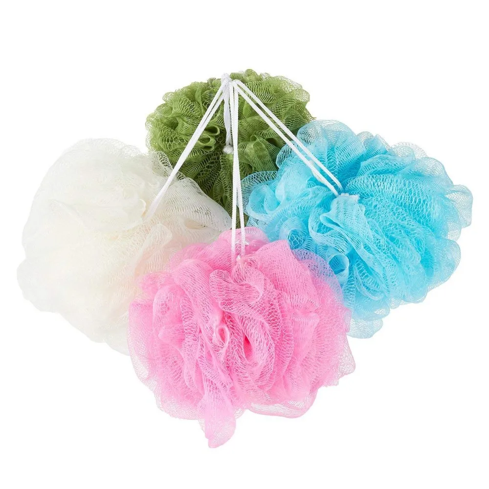 Dgc Body Wash Sponge Bath Puff Exfoliating Mesh Shower Pouf Loofah