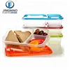Amazon hot sellers BPA Free container 3 Compartment Portion lunchbox kids school lunch box food plastic lunch box