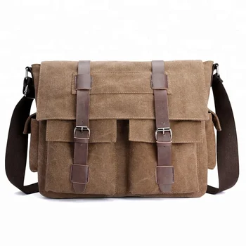 2019 Vintage Bookbag Canvas Satchel Bag Men Shoulder Messenger Product On