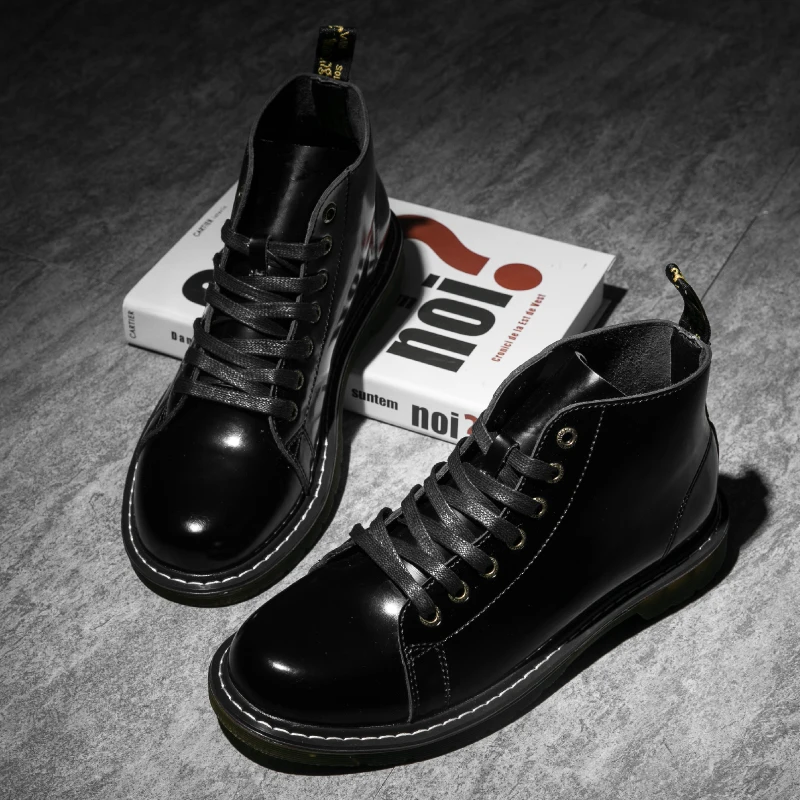 high top all black shoes