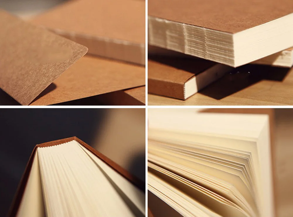 product-A5Custom Blank Cover Glue Binding Nude Sketchbook 100 Recycled Lay Flat-Dezheng-img-1