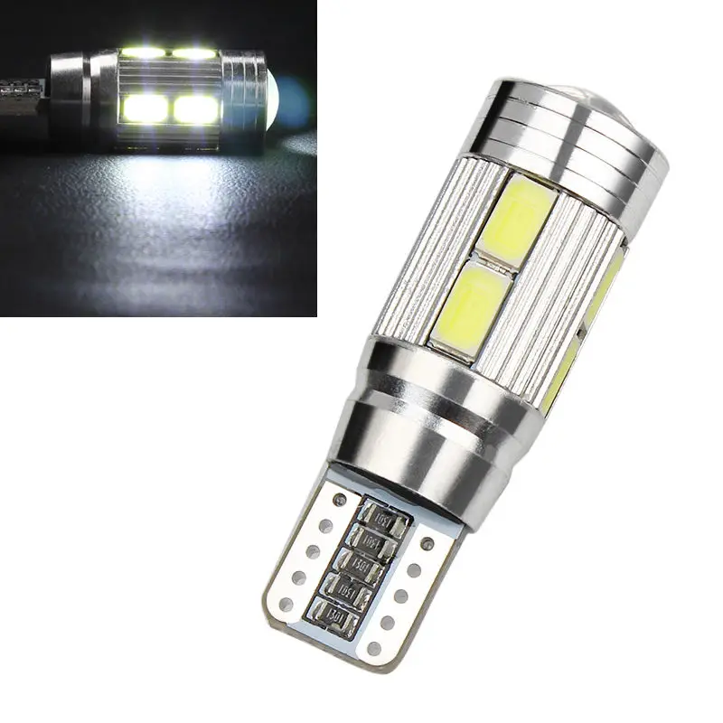 NEW 5630 10smd w5w canbus car LED,194 AUTOMOTIVE LED BULB, high brightness can-bus Error Free T10 led interior lamp