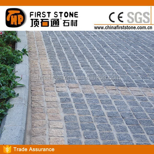 G654 Driveway Granite Cube Stone Cheap Patio Paver Stones For Sale Granite Paving Stone