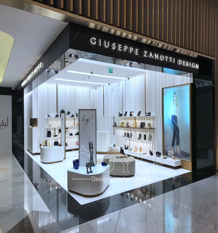 Modern Counter Decoration Ideas Shoes Store Interior Design Display
