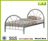 Top selling America simple design cheap grey metal twin bed frame only