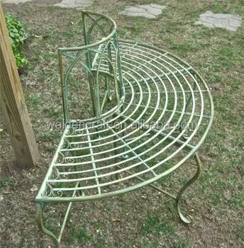 1 2 Round Wrought Iron Garden Tree Bench Buy Garden Bench