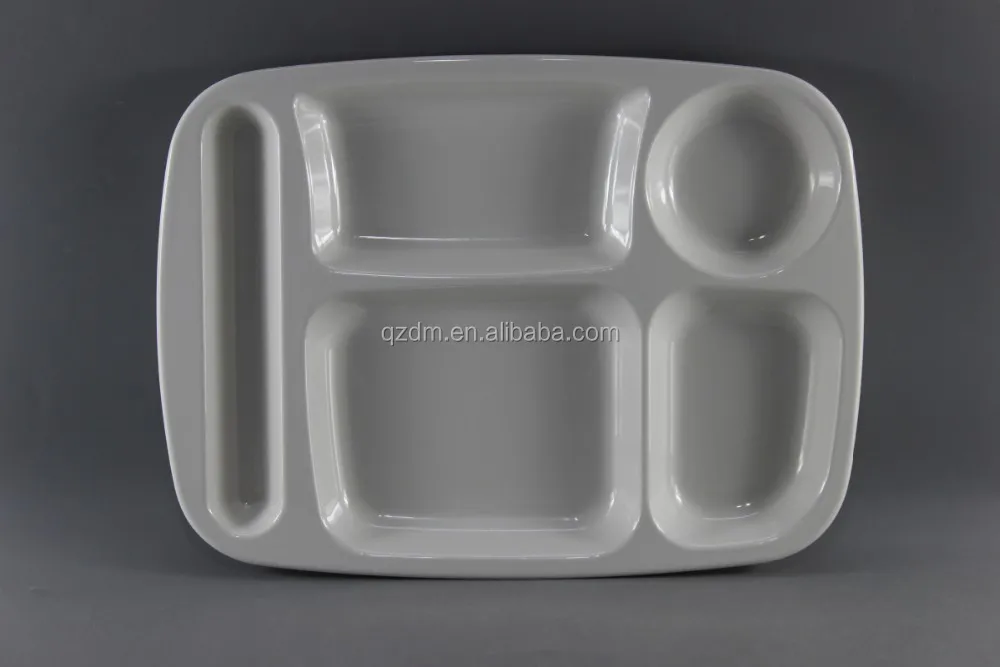 35.4x26.4cm Melamine Division Tray For Restaurant