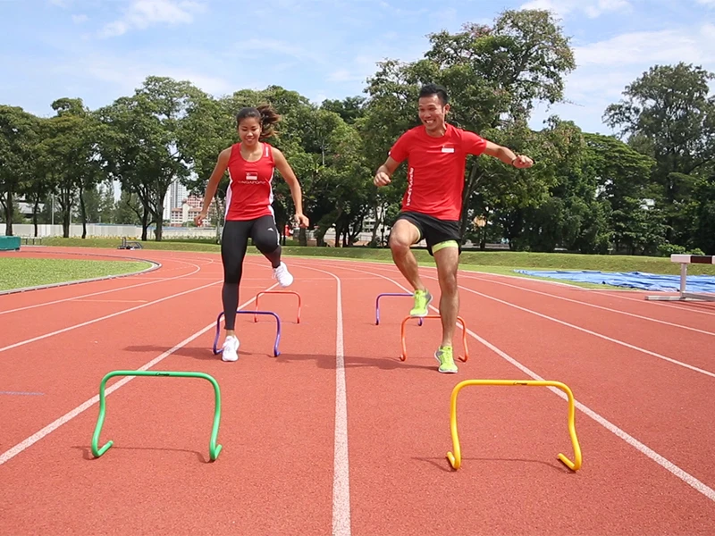 Спортивный инвентарь. Hurdles Sport. Пришки барьерами в футболе.