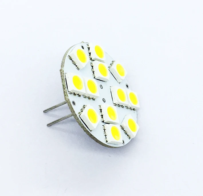 12SMD 5050 3W Side Pin or Back Pin WW CW R G B G4 LED Lamp Light Disc Bulb
