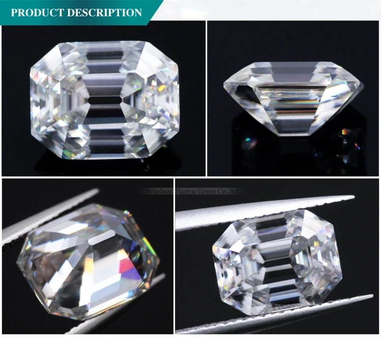 Wholesale Lab Created Diamond Colorless Forever One Asscher Cut