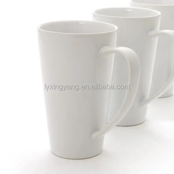 Promotion Advertising Tall White Color Coffee Ceramic V Mug Cup With Promotion Advertising Tall White Color Coffee Ceramic V Mug Cup With Silicone Lid Rate