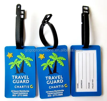 custom rubber luggage tags