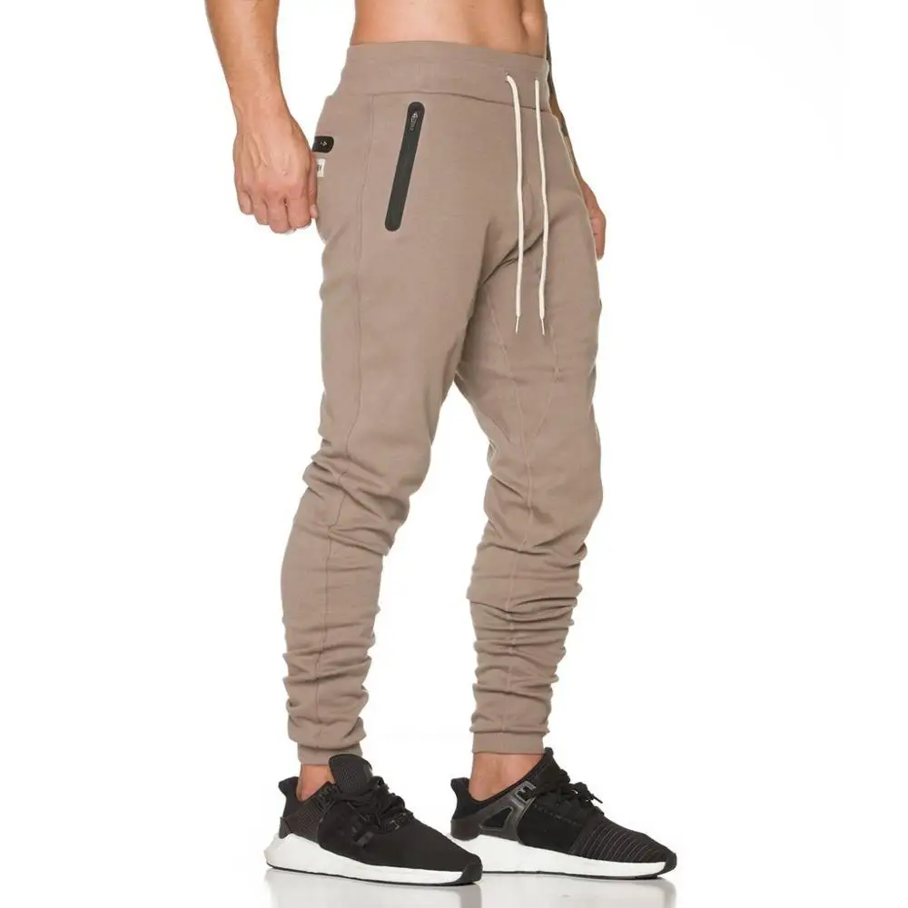 Fashion Workout Cargo Pants Plain Solid Color Gym Fitness Zipper ...